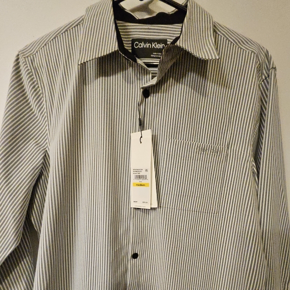 Calvin Klein Long Sleeve Dress Shirt - Picture 1 of 7